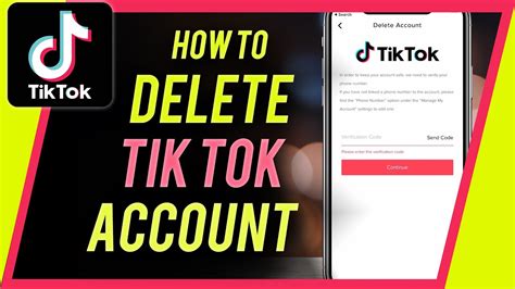 How To Delete Tiktok Account Youtube
