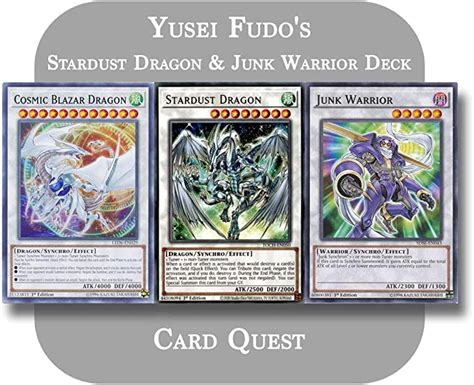 Yu Gi Oh 5d S Yusei Fudo S Complete Stardust Dragon And Junk Warrior Synchro Deck