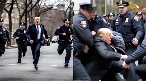 Dramatic Images Of Donald Trump S Arrest Taking Internet By Storm But