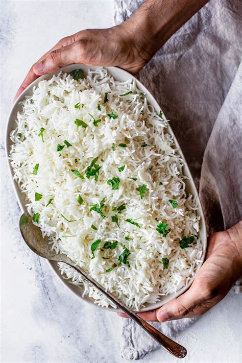 Perfect Basmati Rice In A Rice Cooker White And Brown Tea For Turmeric