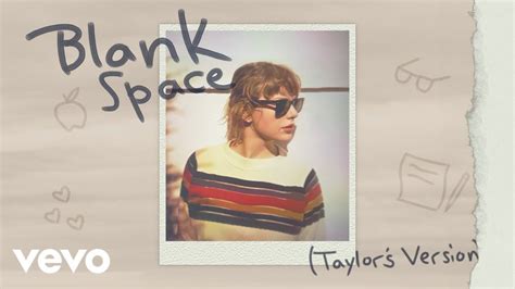 Taylor Swift Blank Space Taylors Version Lyric Video Youtube