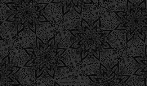 Black And Grey Flower Mandala Pattern Design Vector Download