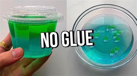 Testing Viral No Glue Slimes How To Make Diy No Glue Slimes Water