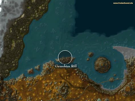 Gezacktes Riff Landmark Map And Guide Freier Bund World Of Warcraft