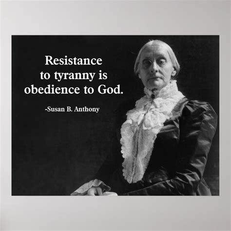 Resistance To Tyranny Is Obedience To God Poster Zazzle