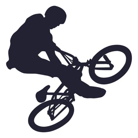 Bmx Bicycle Stunt Silhouette Transparent Png And Svg Vector File