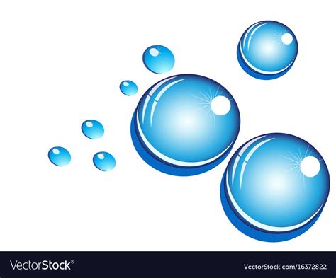 Water Bubbles Royalty Free Vector Image Vectorstock