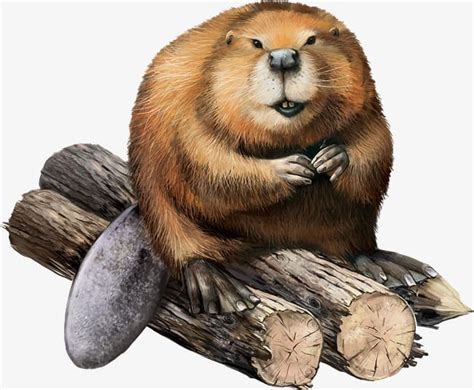 Beaver Sitting On A Log Png Clipart Animal Animals Beaver Beaver