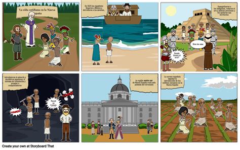 La Vida Cotidiana En La Nueva España Storyboard