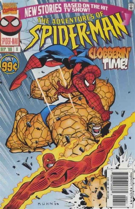 Adventures Of Spider Man 1996 6 Marvel Comics Cover Thing Human Torch