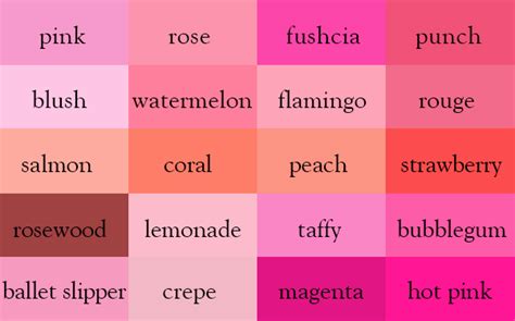 These 340 Unique Color Names Make The Best Color Thesaurus Louisem