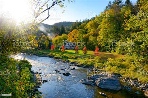 Autumn Foliage Landscape In New England Stock Photo Download Image