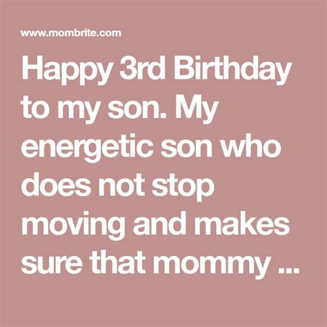 Happy 3rd Birthday To My Son Quotes Makennagzx