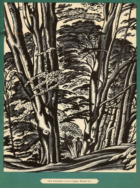 The Wooded Path Wood Engraving By Ethelbert White 1930 Wood