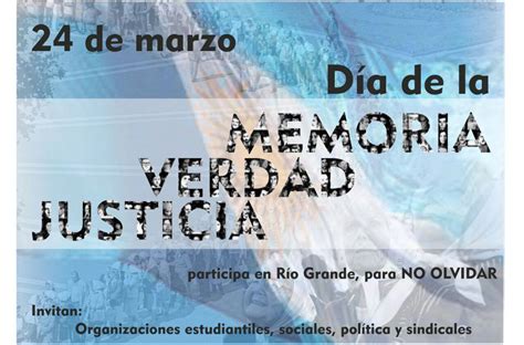 Día de la memoria, por la verdad y la justicia, realizado por el ministerio de educación de la nación. MEMORIA, VERDAD Y JUSTICIA: Actividades por el aniversario del Golpe de Estado - La Licuadora