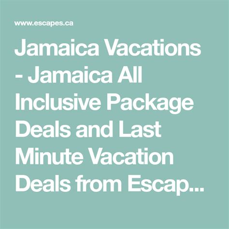 Jamaica Vacations Jamaica All Inclusive Package Deals And Last Minute