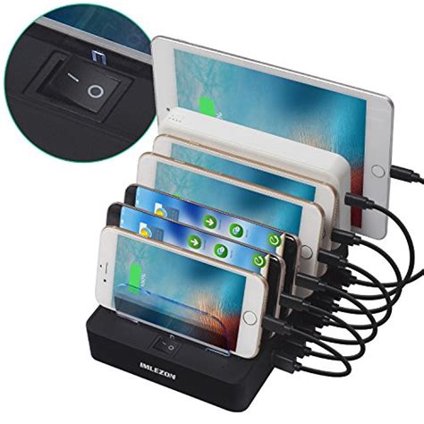 Imlezon Station De Charge Universelle 7 Ports Chargeur Usb Multiple