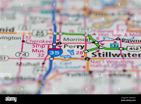 Perry Oklahoma Map Hi Res Stock Photography And Images Alamy