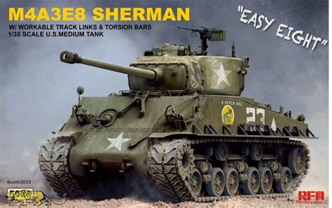 Rye Field Model M4a3e8 Sherman Easy Eight Us Medium Tank With
