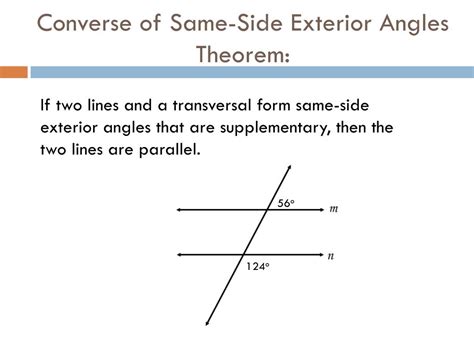 Top Images Converse Of The Same Side Exterior Angles Theorem In