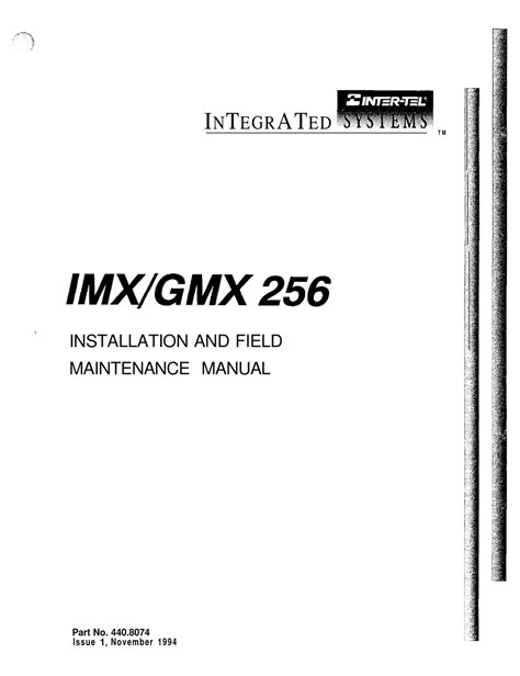 Inter Tel Imx 256 Installation And Maintenance Manual Pdf Download