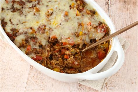Texas Style Ground Beef And Rice Casserole Recipe