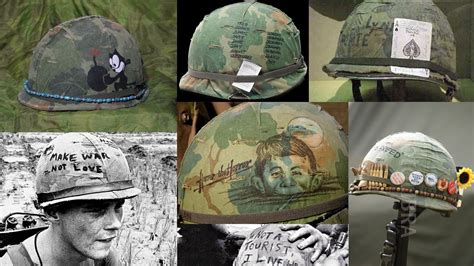 Before Vietnam Helmet Art Or Graffiti Was Extremely Uncommon But With The Chaos Of The
