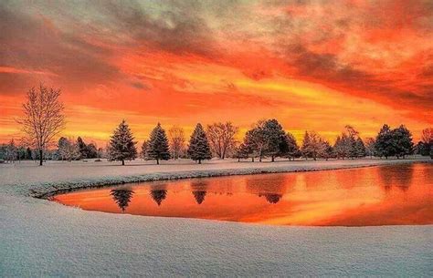 Beautiful Winter Sunset Things I Love Pinterest