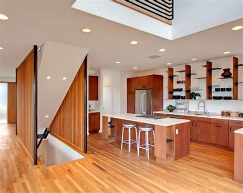 Beautiful Kitchen Design With Basement Stairs Best Kitchen Stairs To