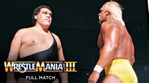Full Match Hulk Hogan Vs Andre The Giant Wwe Championship Match