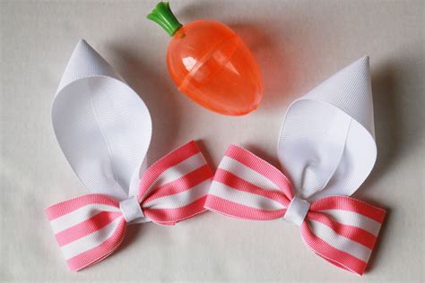 How To Make Bunny Ears Hair Bows For Easter Hairbow Tutorial