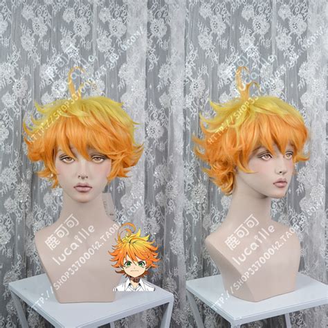 Anime The Promised Neverland Emma Cosplay Wig Short Curly Hair