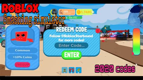 Codes For Smashing Simulator On Roblox
