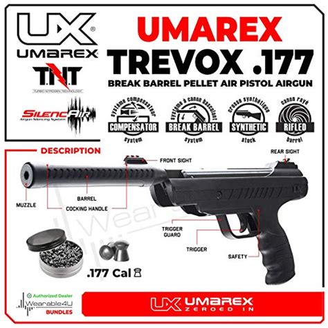 Wearable U Umarex Trevox Break Barrel Tnt Silencair Caliber Pellet Gun Air Pistol Cal