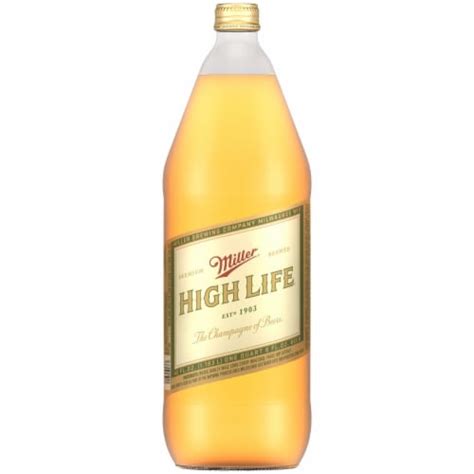 Miller High Life American Lager Beer Single Bottle 400 Fl Oz Frys