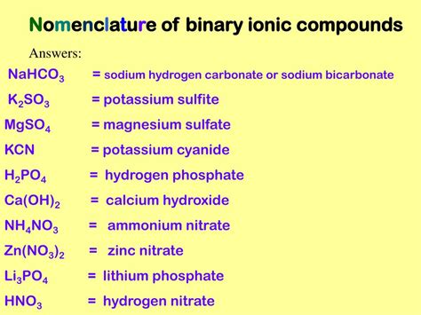 Bano32 Compound Name Ppt Chapter 5 Nomenclature Ionic Compounds