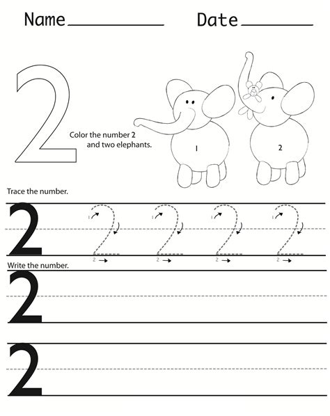 Learning To Write Numbers Worksheet