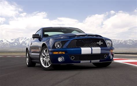 2008 Shelby Gt500 40th Anniversary Ford Mustang Blue Car Wallpaper