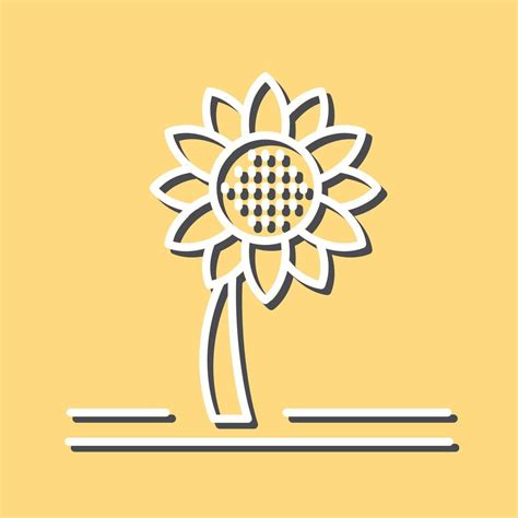 Sunflower Vector Icon 20244398 Vector Art At Vecteezy