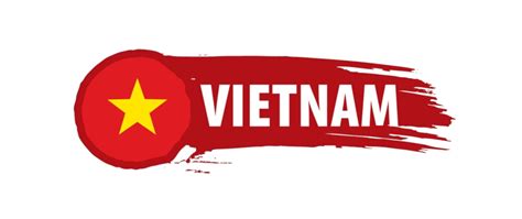 White Background Vector Illustration Of The Flag Of Vietnam Vector
