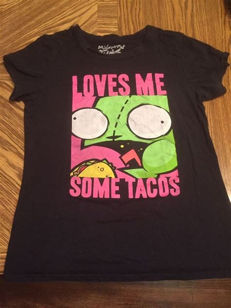 Gir Invader Zim Tacos Xl Shirt On Mercari Epic Clothes Scene Outfits Invader Zim