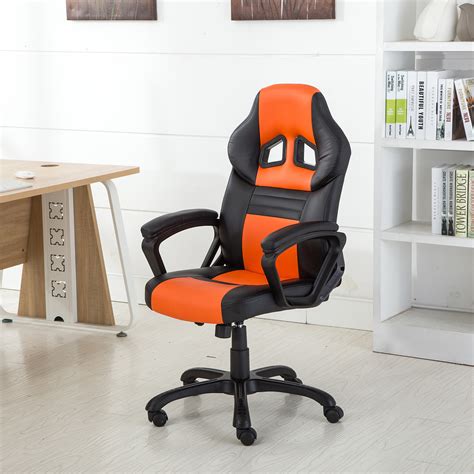 Home decor best design for race car seat office chair. High Back PU Leather Executive Office Desk Race Car Seat ...