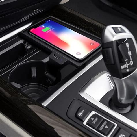 Wireless Car Iphone Charger Pad For Bmw X5 F15 X6 F16 Qi Wireless Charger