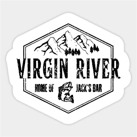 Vintage Virgin River Jacks Bar Virgin River Home Of Jacks Bar Sticker Teepublic