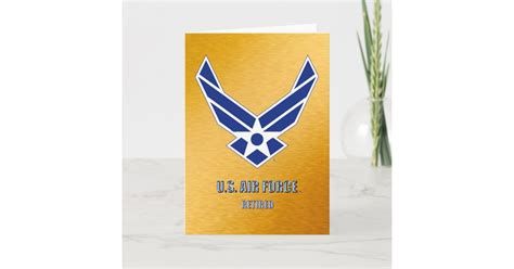 Us Air Force Retired Card Zazzle