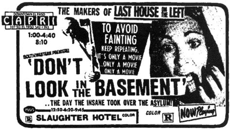 don t look in the basement 1973 american horror movie grindhouse b movie horror movies