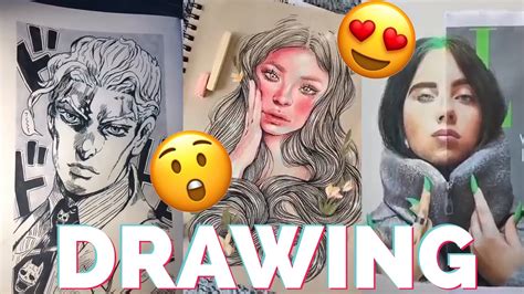 Cool Drawings 😍😲 Tiktok Drawing 4 Tiktok Compilation 2020 Youtube