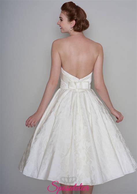 L'abito da sposa è certamente il vestito più. abiti da sposa corto in stile anni 50 vintageSposatelier