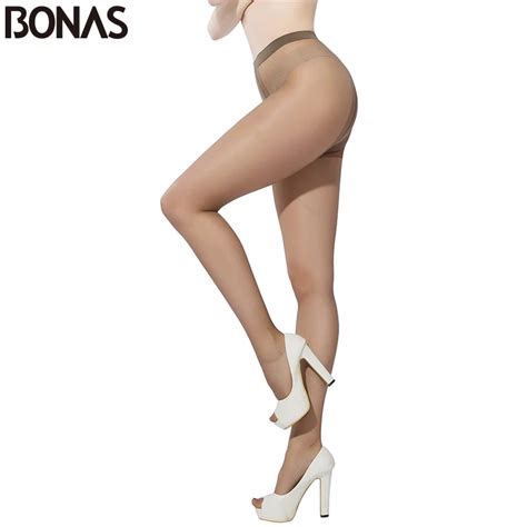Bonas 2d Thin Women Tights Resistant Pantyhose For Women T Crotch Skin Nylon Pantyhose Sexy Slim