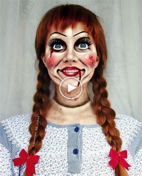 ♀ Annabelle Halloween Maquillage Tutoriel Comment Ressembler à Annabelle Conseilsdemaqui